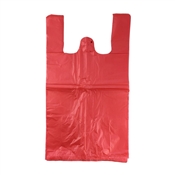 Mikrotenová taška 15 kg / 360+200x700 mm / červená / 100 ks
