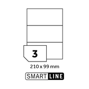 SMART LINE samolepicí etikety 210x99 mm / 100 archů A4