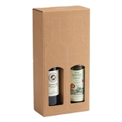 Dárková krabice na 2 lahve vína 178x89x360 mm / potisk