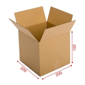 Kartonová krabice 200x200x150 mm 3VVL / čtvercové dno