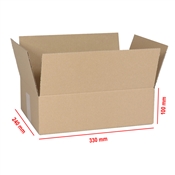 Kartonová krabice 330x240x100 mm 3VVL / dno A4