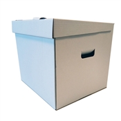 Úložná krabice s víkem 3VVL 330x300x295 mm / bílá