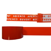 Bezpečnostní pečetící lepící páska OPENED červená 50 mm x 50 m