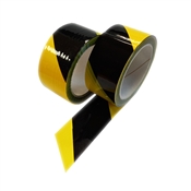 Lepící páska žluto/černá 50 mm x 66 m BOPP