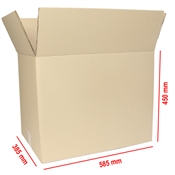 Krabice kartonová  585x385x450 mm 5VVL / čtvrt palety