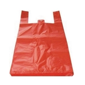 Mikrotenová taška 15 kg / 330x700 mm / červená / 100 ks