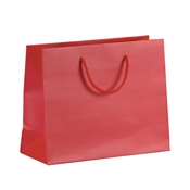 Dárková taška luxusní 250x100x200 mm červená / kroucené ucho