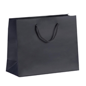 Dárková taška luxusní 250x100x200 mm antracit - černá