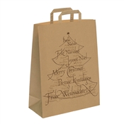 Papírová taška 260x100x330 mm / vánoční stromeček 