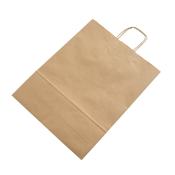 Papírová taška s krouceným uchem hnědá 320x120x410 mm