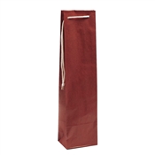 Papírová taška na víno dárková 95x65x390 mm / červená