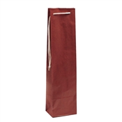 Papírová taška na víno dárková 95x65x390 mm / červená