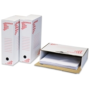 Archivační box A4 / šíře 100 mm / bílý