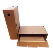 Archivační box A4 / šíře 100 mm / hnědý