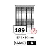 Samolepicí etikety SMART LINE 25,4x10 mm / A4 100 archů