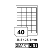 Samolepicí etikety SMART LINE 48,5x25,4 mm / A4 100 archů