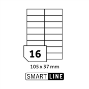 SMART LINE samolepicí etikety 105x37 mm / A4 100 archů