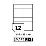 Samolepicí etikety SMART LINE  105x48 mm / A4 100 archů