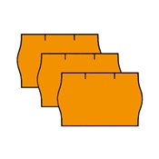 Etikety 25x16 mm oranžové do kleští CONTACT 