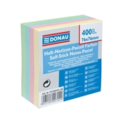 Samolepicí bloček Donau 76x76 mm / 400 listů / pastelové barvy