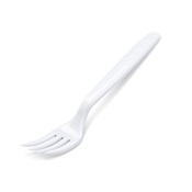 Vidlička opakovaně použitelná 18,5 cm / bílá / 50 kusů