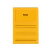 Zakládací desky ELCO Ordo s okénkem zlatožluté / potisk / 100 kusů