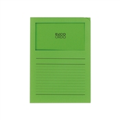 Zakládací desky ELCO Ordo s okénkem intenzivní zelené / potisk / 100 kusů