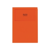 Zakládací desky ELCO Ordo s okénkem oranžové / 100 kusů