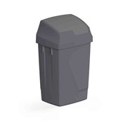 Koš na odpadky s víkem Atlaxflip ECO 50 l šedý