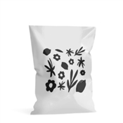 Plastová obálka 175x255 mm / bílá-černá / P / 1B