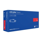 Rukavice vyšetřovací Nitrylex L / modré / 100 kusů