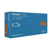 Rukavice vyšetřovací Nitrylex XL / modré / 100 kusů