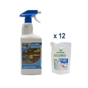 Sucitesa Ecomix Pure Multiclean sprej univerzální / 12 x 90 ml + láhev