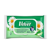 Vlhčený toaletní papír Velvet Camomile & Aloe Vera / 48 kusů