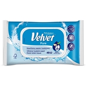 Vlhčený toaletní papír Velvet Pure / 48 kusů