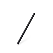Slámky papírové Jumbo černé 15 cm / 100 kusů