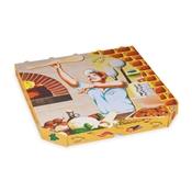 Krabice na pizzu s potiskem 32x32x3 cm / 100 kusů
