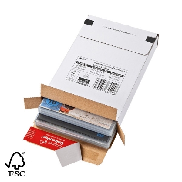 Poštovní krabice - obálka na CD/DVD 139x216x29 mm ColomPac