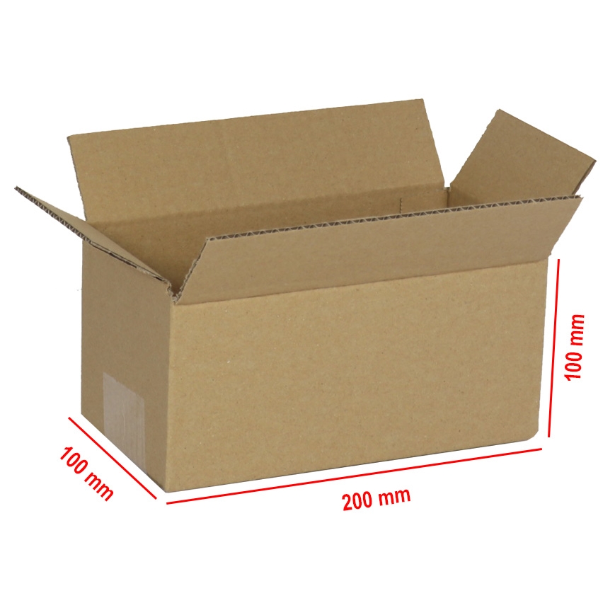 Krabice kartonová 200x100x100 mm 3VVL