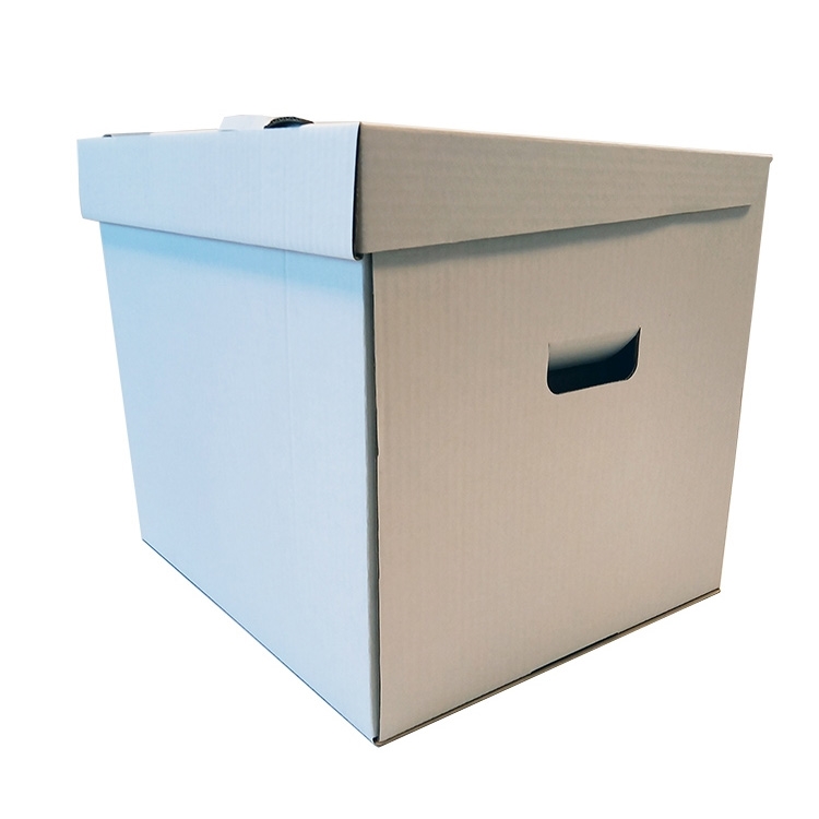 Úložná krabice s víkem 3VVL 330x300x295 mm / bílá
