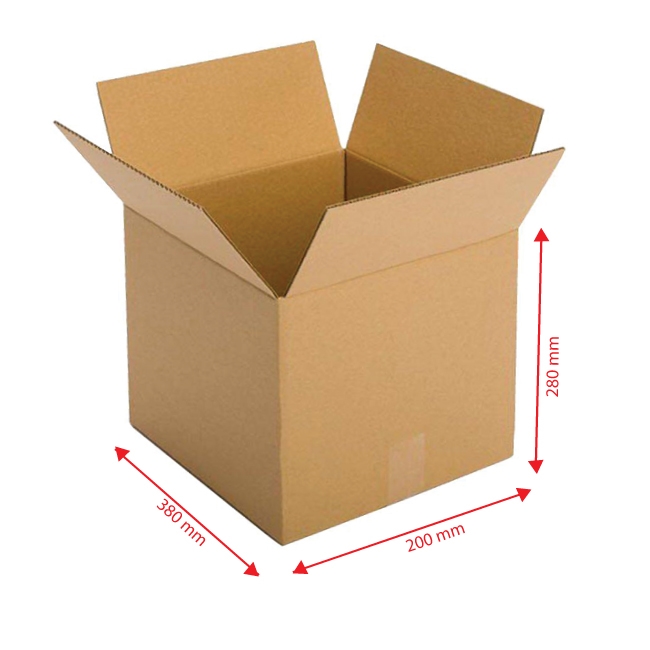 Kartonová krabice 380x200x280 mm 3VVL