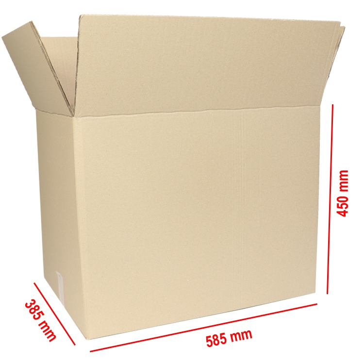 Krabice kartonová  585x385x450 mm 5VVL / čtvrt palety