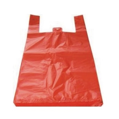 Mikrotenová taška 10 kg - 300+170x530 mm červená 100 ks/bal  