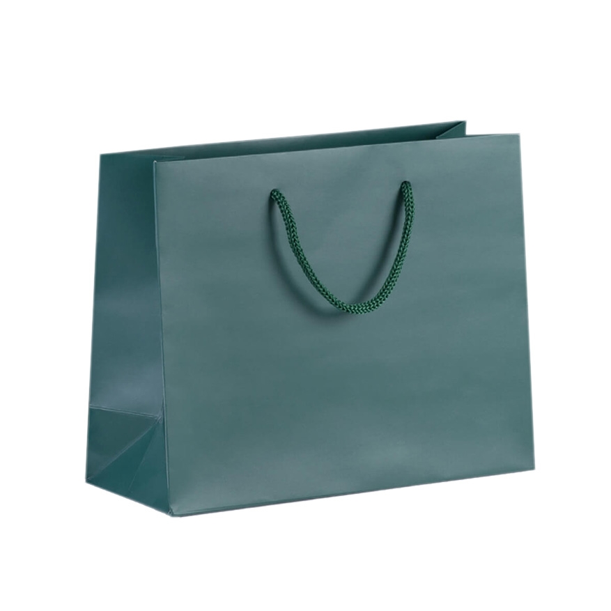Papírová taška luxusní dárková 250x100x200 mm / zelená