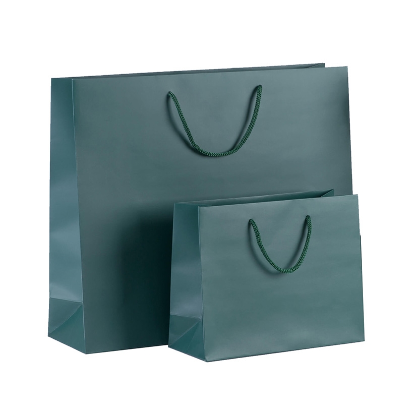 Papírová taška 420x120x360 mm luxusní / zelená 