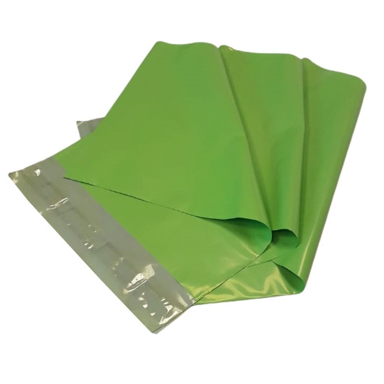 Plastové obálky zelené 250x350+50 mm L 