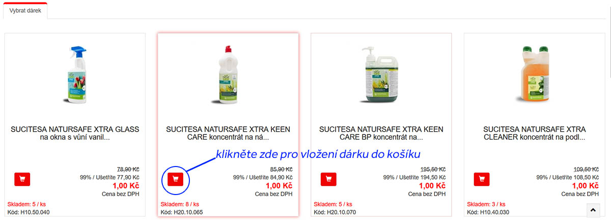 návod na výběr dárku 2