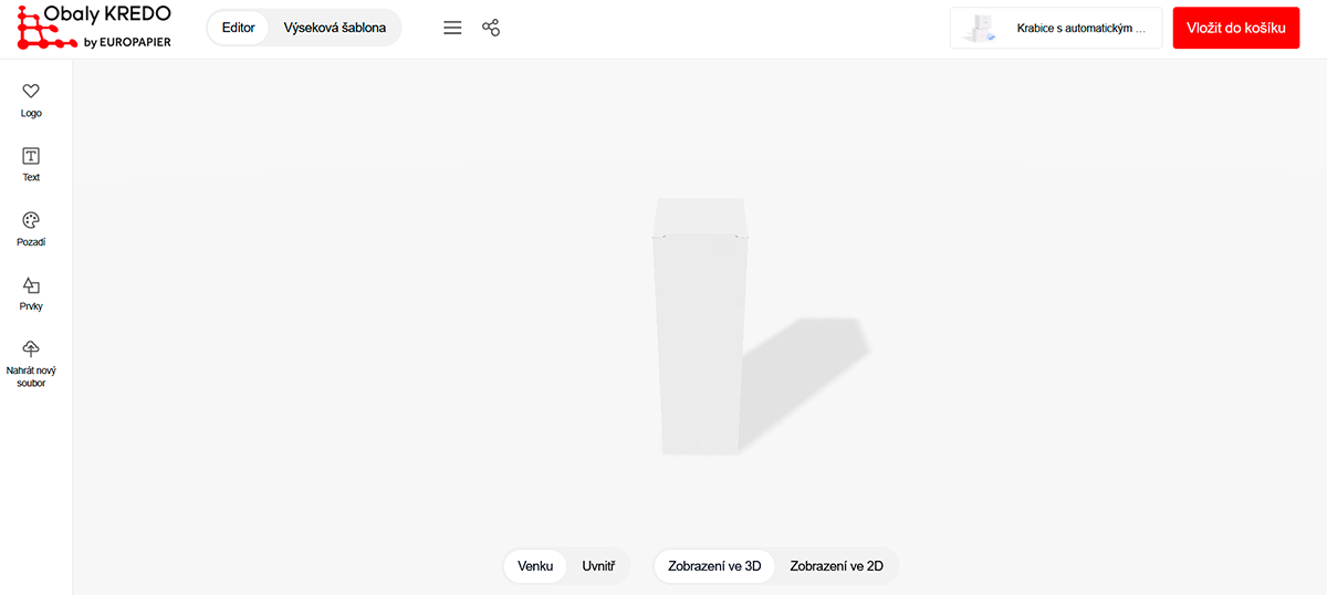 editor obaly s vlastním potiskem