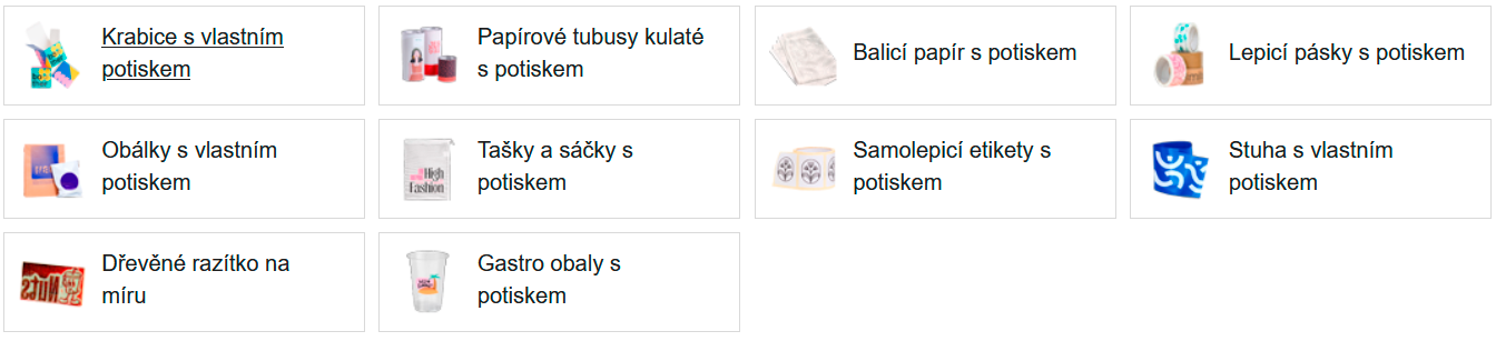 obaly s vlastním potiskem