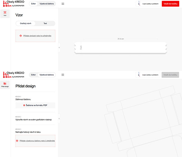 Online editor potisku